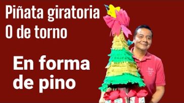 piñata giratoria o tipo torno navideña