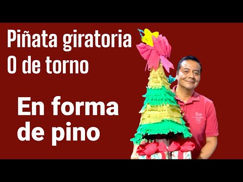 piñata giratoria o tipo torno navideña