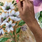 🎨Aprende a Pintar Flores con acrílico/ Fácil, Rápido, y muy elegante.