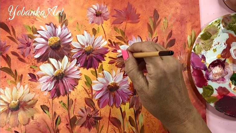 "Clase de Pintura Artística para Principiantes, Aprende a Pintar Flores"