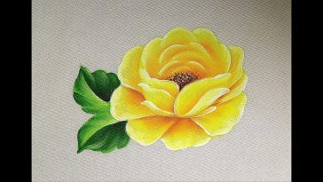 How To Paint A Rose / Painting For Beginners