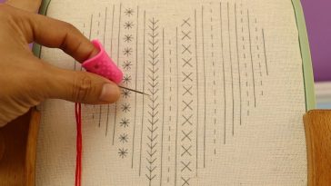 ✅14 PUNTADAS BÁSICAS DE BORDADO😱PRINCIPIANTES👌FÁCIL, BONITO Y RAPIDO🪡 #handmade #stitching