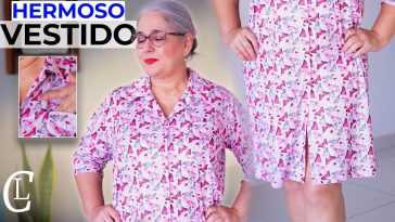 Así de fácil hice este VESTIDO o CAMISA pijama CUELLO Deportivo "SPORT"/ paso a paso 2° parte