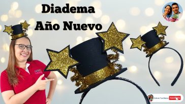 🔴Cómo Hacer DIADEMAS PARA AÑO NUEVO, Fáciles Con Arte en Tus Manos