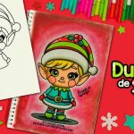 Como dibujar un DUENDE de SANTA paso a paso - #dibujo #navidad #duende #santaclaus #dibujos