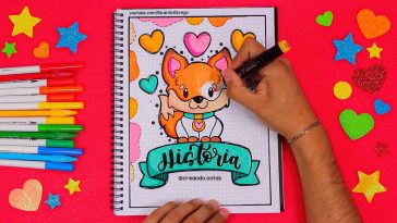 Cómo hacer una PORTADA BONITA KAWAII - REGRESO A CLASES #kawaii #portadasbonitas #regresoaclases