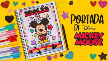 Como hacer una PORTADA BONITA de MICKEY MOUSE - #disney #mickeymouse #portadasbonitas #portadas