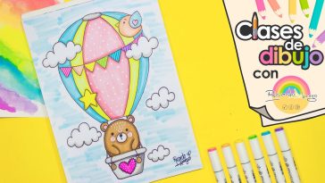 Dibuja un GLOBO AEROSTÁTICO muy KAWAII - CLASES DE DIBUJO CON RICARDO