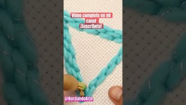 Facil Bordado Punch Needle #diy #manualidades #handmade #tutorial #embroidery #bordandoarte #bordar