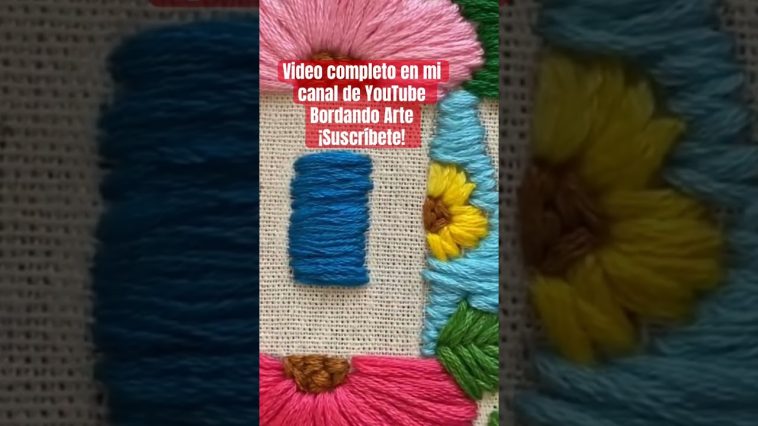 Facil Bordado Punch Needle #embroidery #manualidades #diy #tutorial #handmade #stitching #bordado