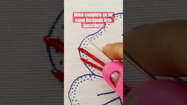 Facil bordado de rosas grandes #embroidery #manualidades #diy #embroideryart #handmade #stitching