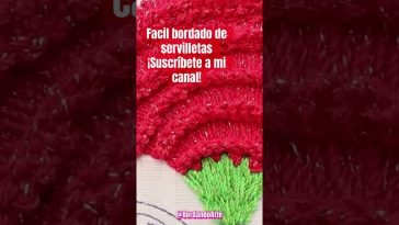 Facil bordado de servilletas #embroidery #manualidades #crochet #handmade #embroideryart