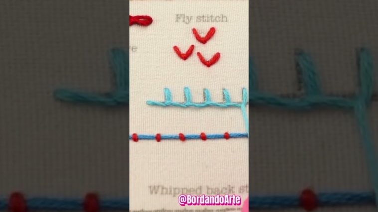 Punto de festín bordado fácil #embroidery #tutorial #diy #handmade #embroideryart #bordandoarte