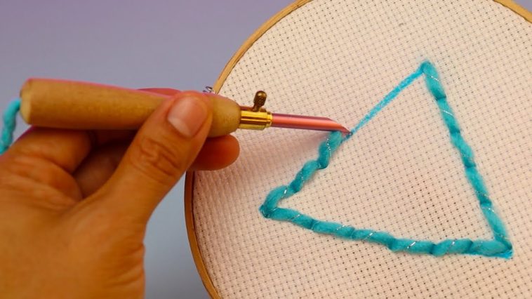 🤩¡Crea Obras de Arte con Punch Needle! 😱✨ Tutorial Fácil para Principiantes✅😎 #embroidery #handmade