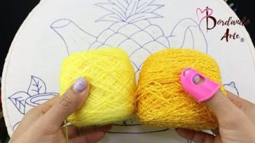 ¡EN VIVO!: Borda una Piña en Relieve!💯🧶Puntadas Fáciles y Sorprendentes #embroidery #handembroidery