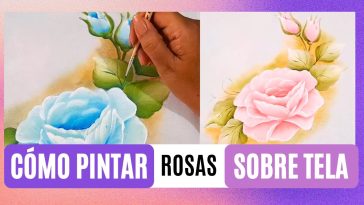 Cómo Pintar 2 Rosas Sobre Tela