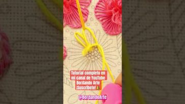 Facil Bordado de Flores #embroidery #manualidades #bordado #hechoamano #handmade #tutorial